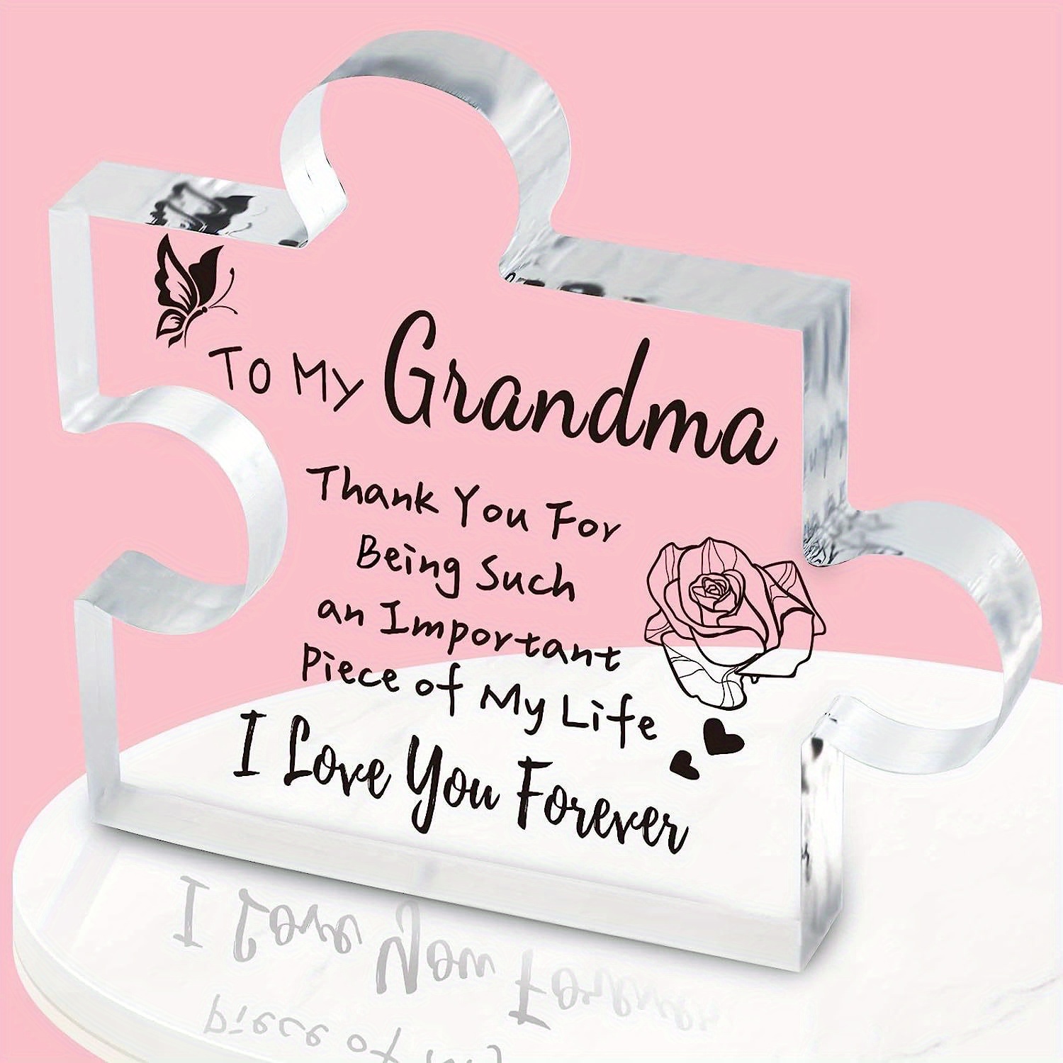 Personalized Engraved Acrylic Plaque Grandma Perfect - Temu