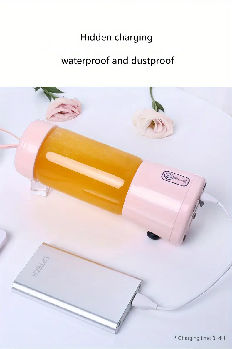 usb rechargeable portable electric juicer cup for smoothies and sports juice blending details 10
