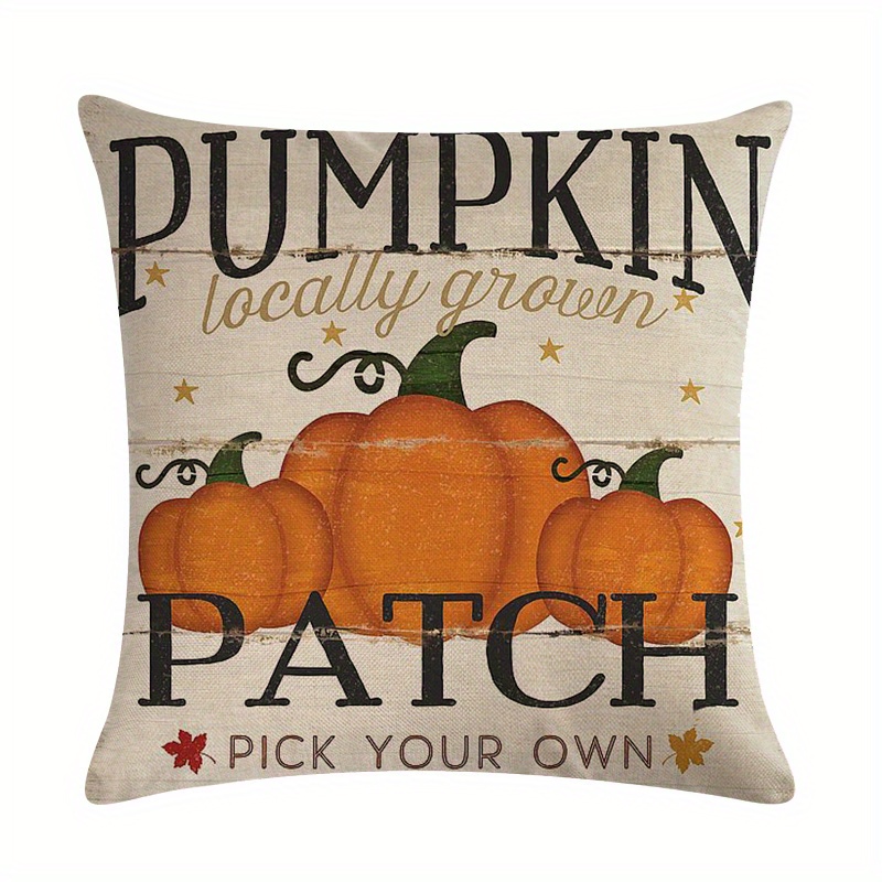 Antique Farmhouse Pumpkin Patch Fall Farmhouse Accent Pillow