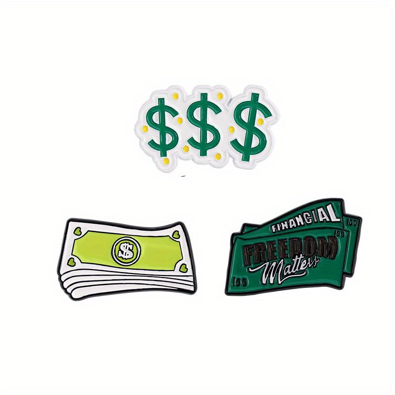 Dollar Money Enamel Pins Get Rich Brooches Lapel Badges For - Temu