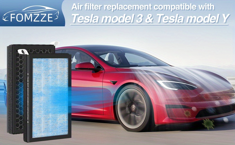 HEPA Aktivkohle-Luftfilter für Tesla Model 3/Y