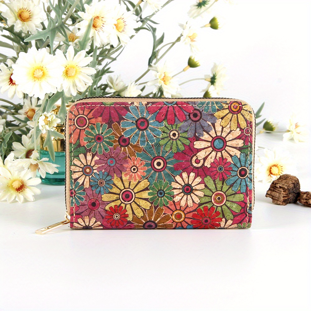 TEMU Mandela Style Wallet, Printed Women's 0 Wallet, Multifunctional Multi Card Bag, Medium Size Specification