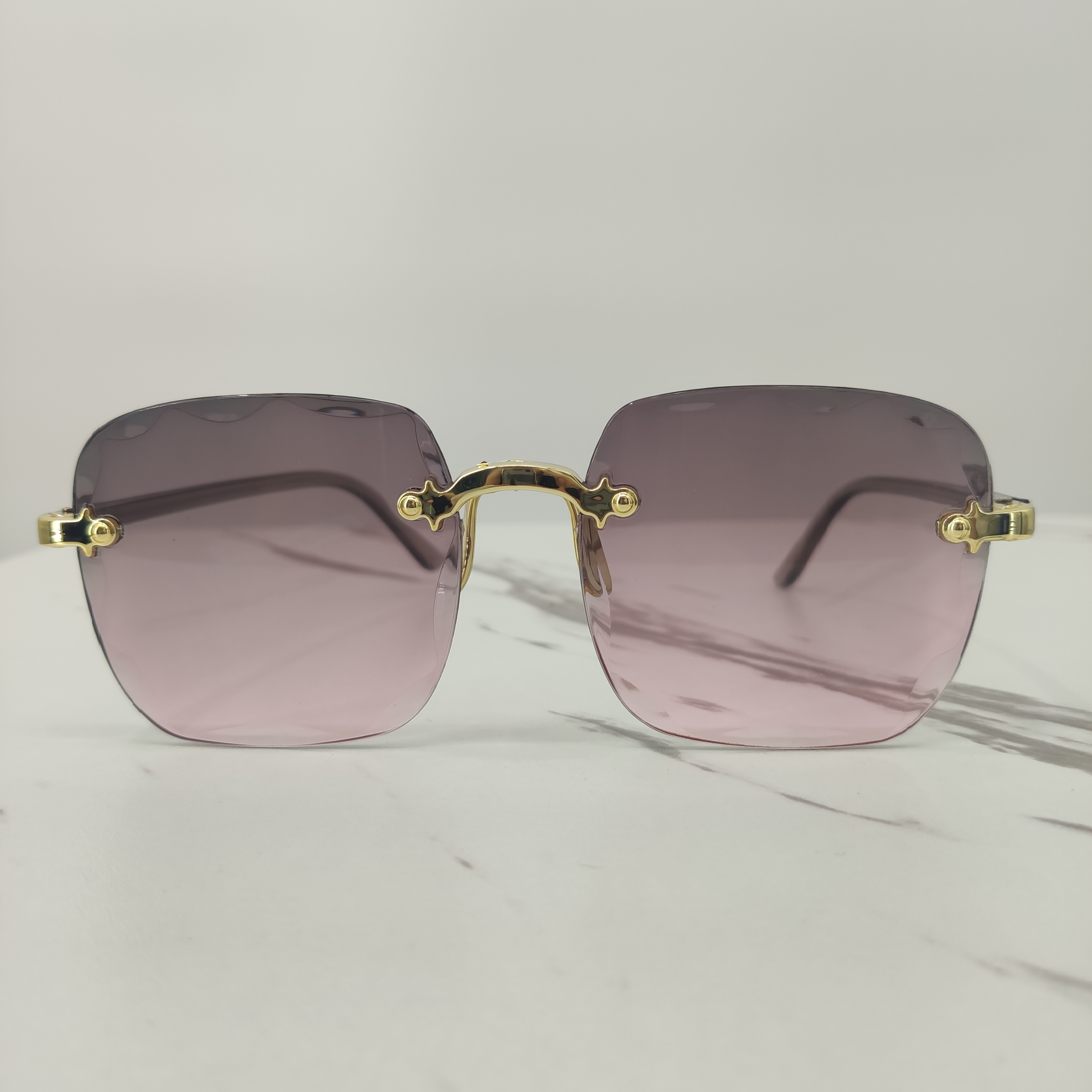 Gafas de sol para Mujer diseñador de marca Moda 2021 Lentes cuadrados sin  marco