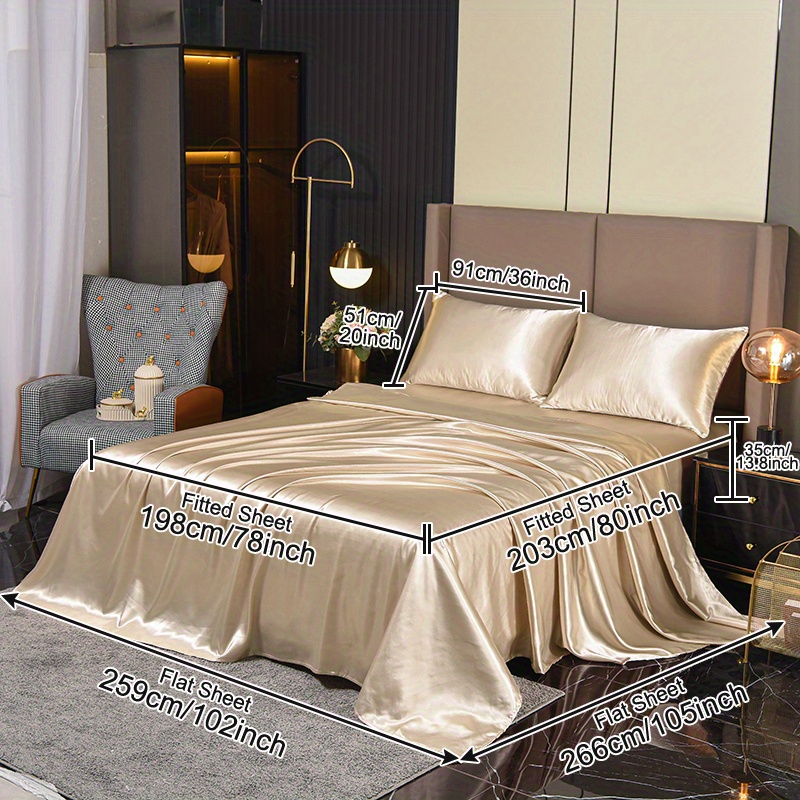 Queen Size Sheet Set Breathable Cooling Sheets Hotel Luxury - Temu