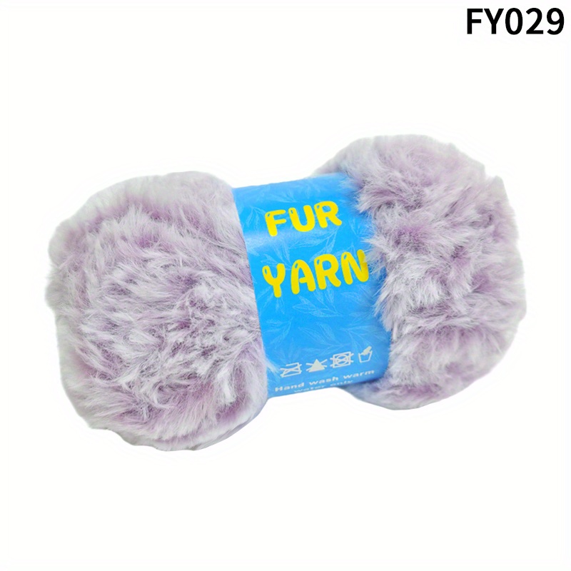 Hair Mink Yarn Faux Fur Yarn DIY Hand Knitting Crochet For Sweater Gloves  UK