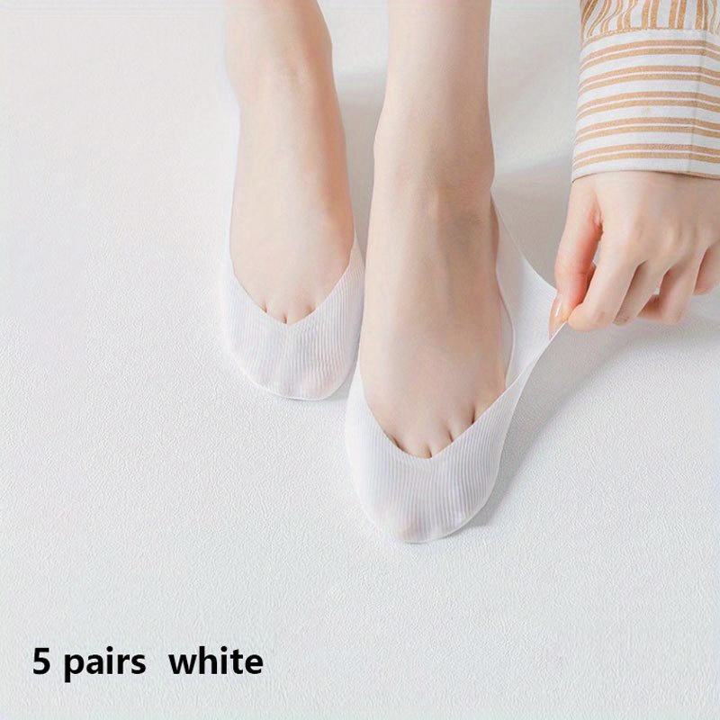 ATHX 5 pares de calcetines invisibles para hombre y mujer, calcetines  cortos de corte bajo, calcetines cortos de algodón casuales