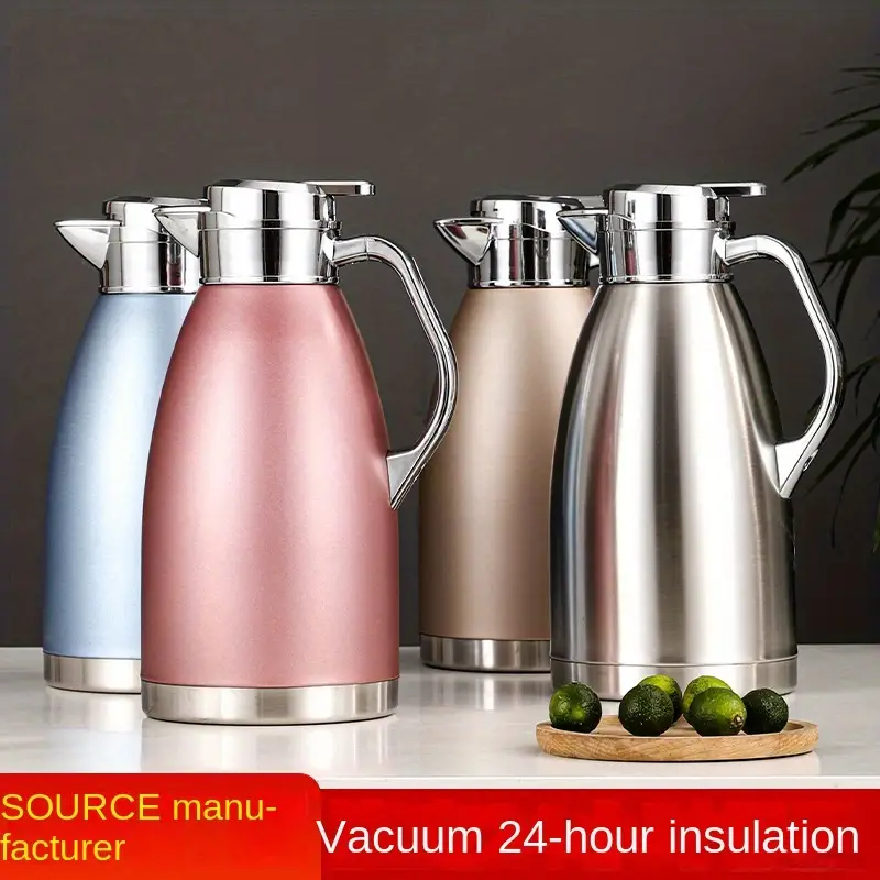 Thermos Kettle Large Capacity Household Modern Simple Glass Inner Kettle  Anti-slip Hot Water Bottles Student Dormitory Warm Pot