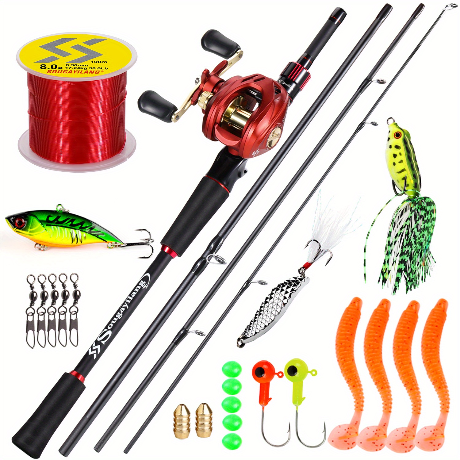 ABS Durable Fishing Rod Set Fishing Rod Fishing Rod And Reel Set
