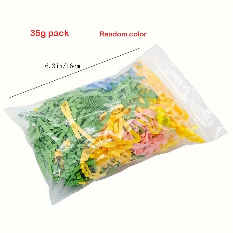 Image of 35g Random Color Bird Toy Colored Shredded Paper Foot Beak Mill Stuffing Foraging Toy Stuffed Parrot Chew