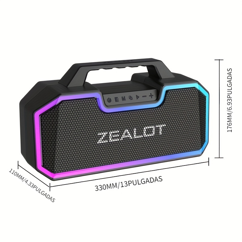 Zealot S67 Altavoces Inalámbricos Portátiles 60w Súper - Temu Spain