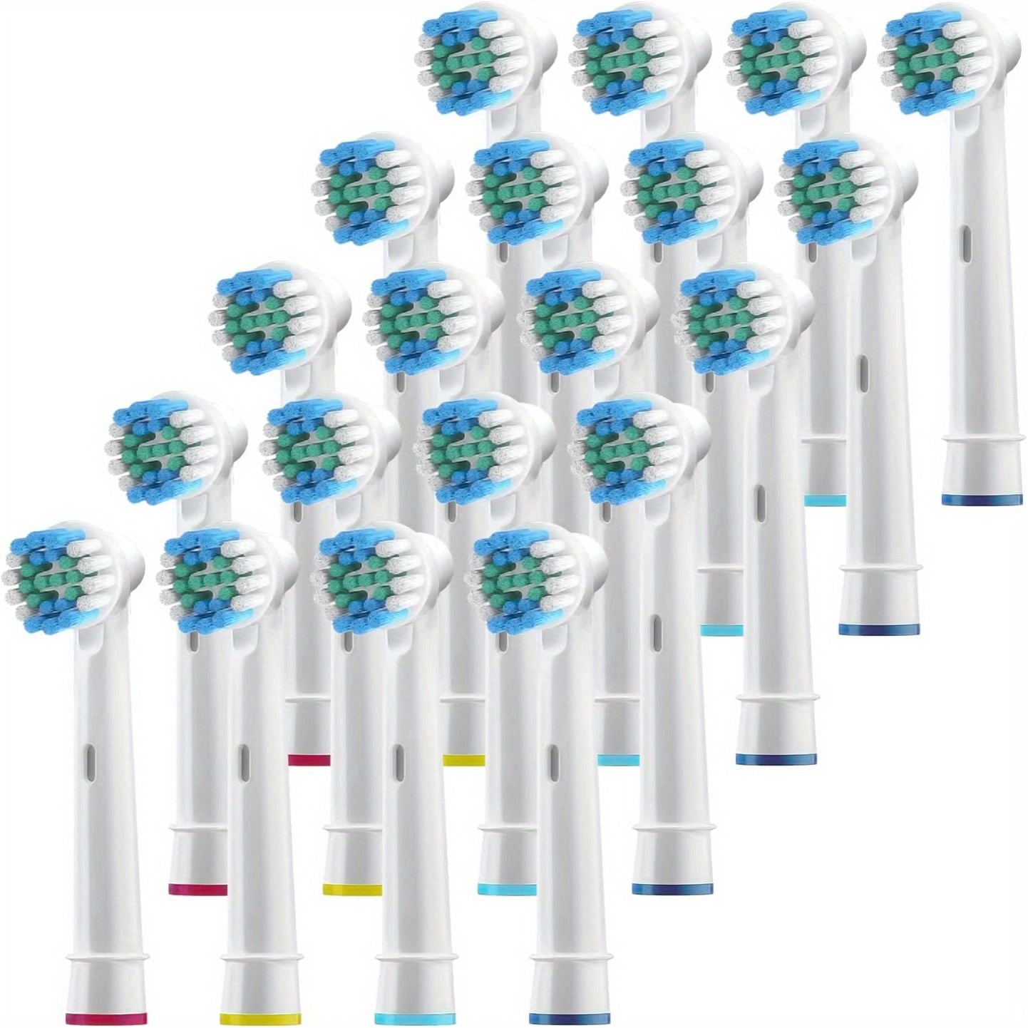 Buy Toptheway Replacement Brush Heads for Oral B Braun Cross Action  Precision Clean 7000 Pro 1000 9600 500 3000 8000 Electric Toothbrush Black,  16 Pack Online at Low Prices in India 