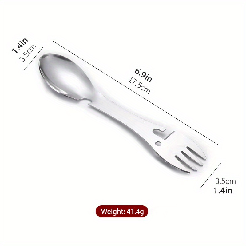 Dropship 1pcs Camping Fork Spoon Outdoor Tableware Foldable Ultralight Stainless  Steel Set Of Dishes For Camping Outdoor Cooking to Sell Online at a Lower  Price