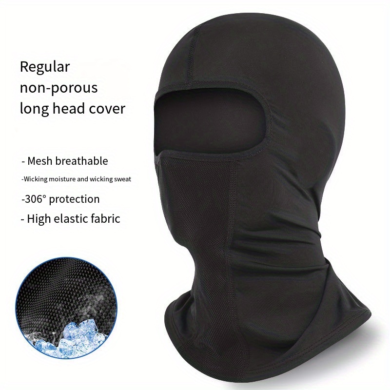 1pc Full Face Cycling Cap Mask, Dustproof Windproof UV Protector Face  Cover, Motorcycle Helmet Liner Unisex For Men's And Women's Balaclava Hat,  Ideal