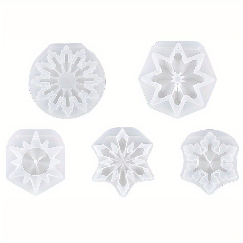 Pcs Resin Snowflake Mold Snowflake Silicone Mold Resin Epoxy Resin