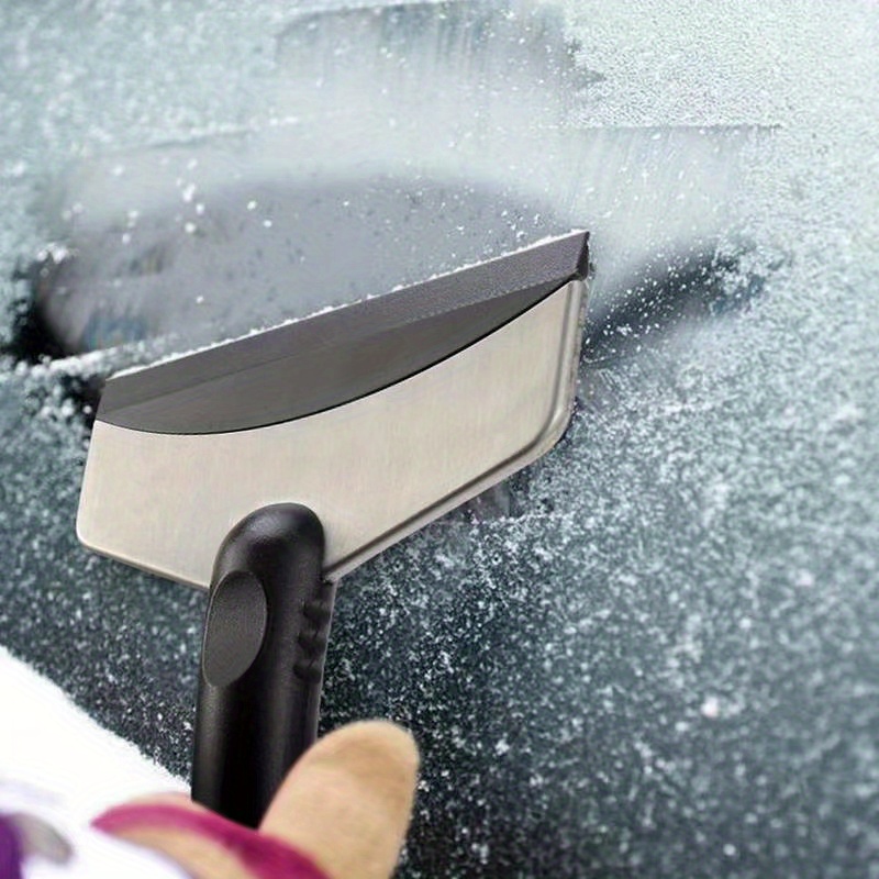 automobile snow shovel and ice scraper sturdy stainless steel windshield ice remover featuring an ergonomic handle   for winter driving suitable for cars and trucks Product details 2