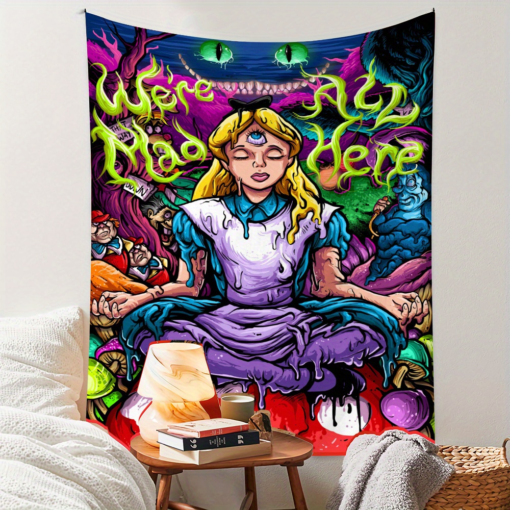 Alice Wonderland in 6 Tapestry for Living Room Bedroom Dorm Home Decor