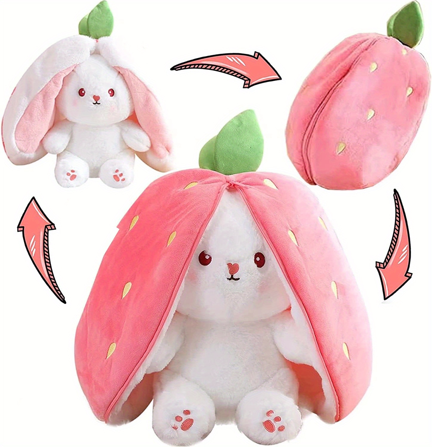 SPDIF Cartoon Strawberry Bunny Doll Rabbit Peluche Mauritius