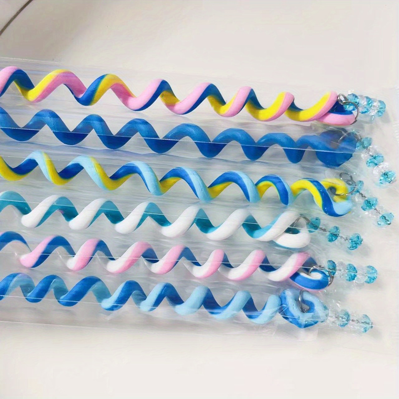 6pcs Colorful Crystal Headbands for Girls