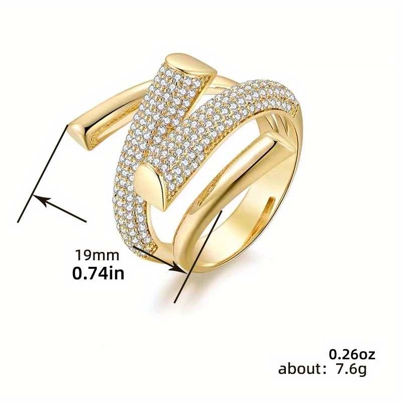 elegant   inlaid shining zirconia nail like   daily outfits stunning party accessory for female details 2