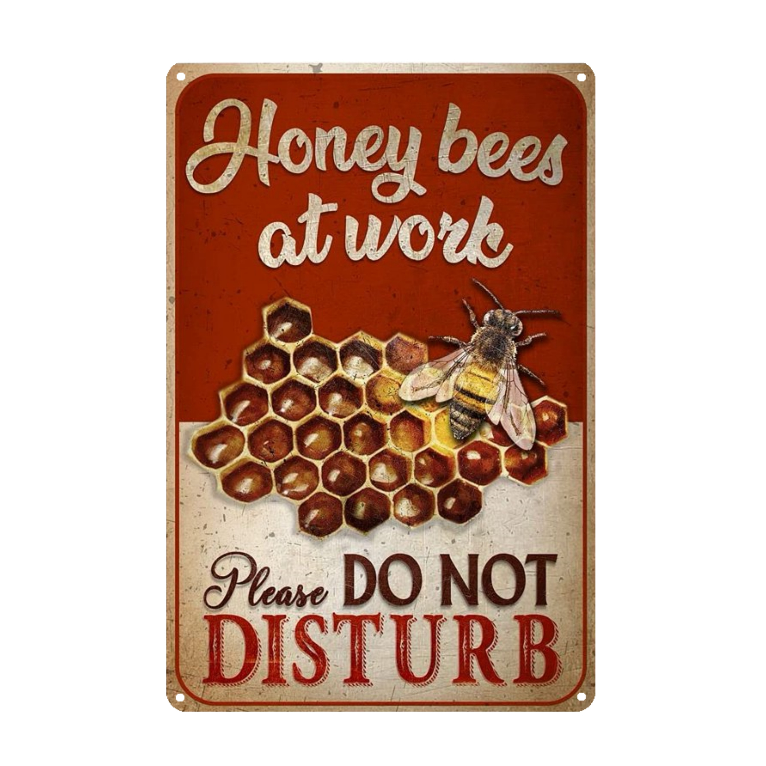 Bee Metal Square Small Sign Retro Sign Funny Decorative Sign - Temu