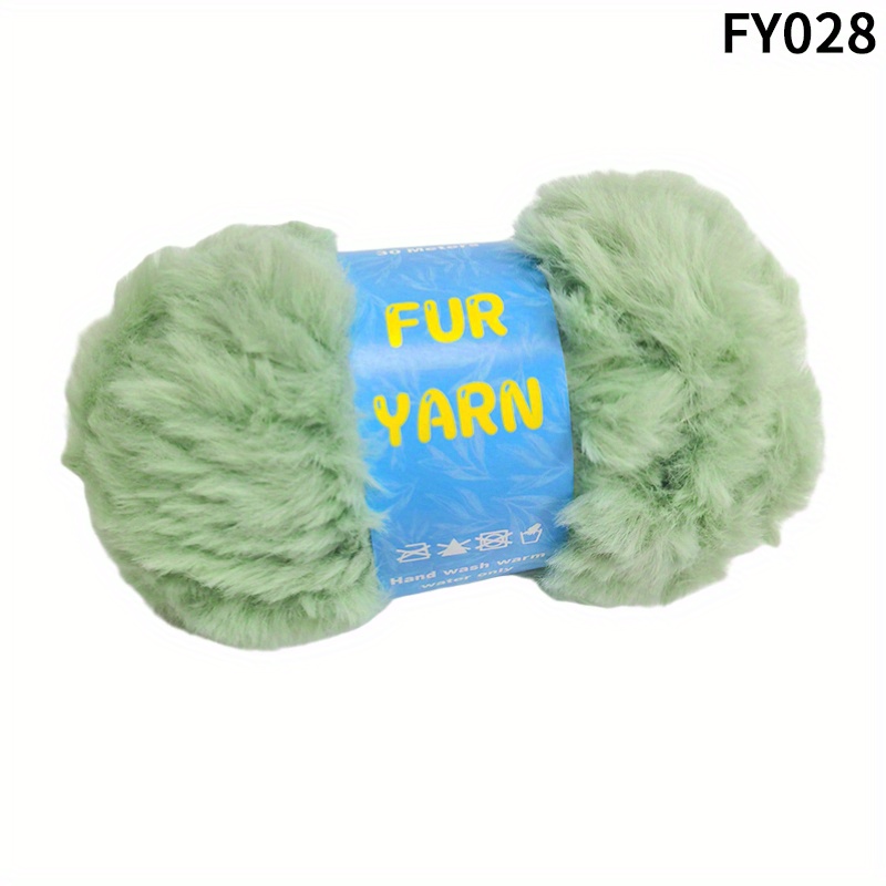 1 Soft Fluffy Yarn Faux Mink Fur Yarn For Diy Knitting And Crocheting Hat  Scarf Purse Etc 50g, Shop Now For Limited-time Deals