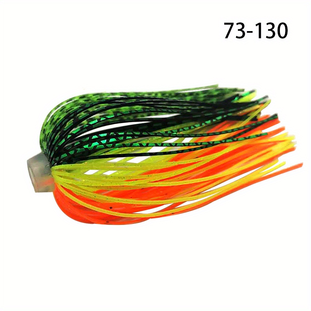 3pcs/pack Length 64mm 88pcs Bugle Head Silicone Skirt Note: Stock, 35 Colors In Total, Replenished Gradually
