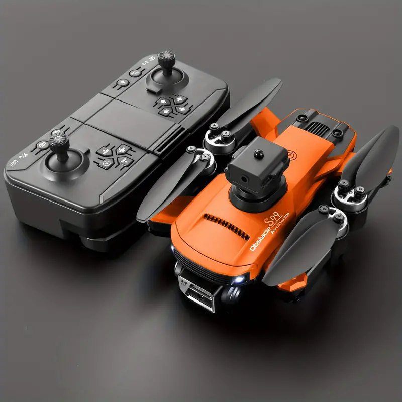 hd dual camera, rmg s99 drone hd dual camera hand gestures to take pictures or videos emergency stop one key take off and landing brushless motor optical flow positioning foldable electric adjustment camera angle four sided obstacle avoidance details 22