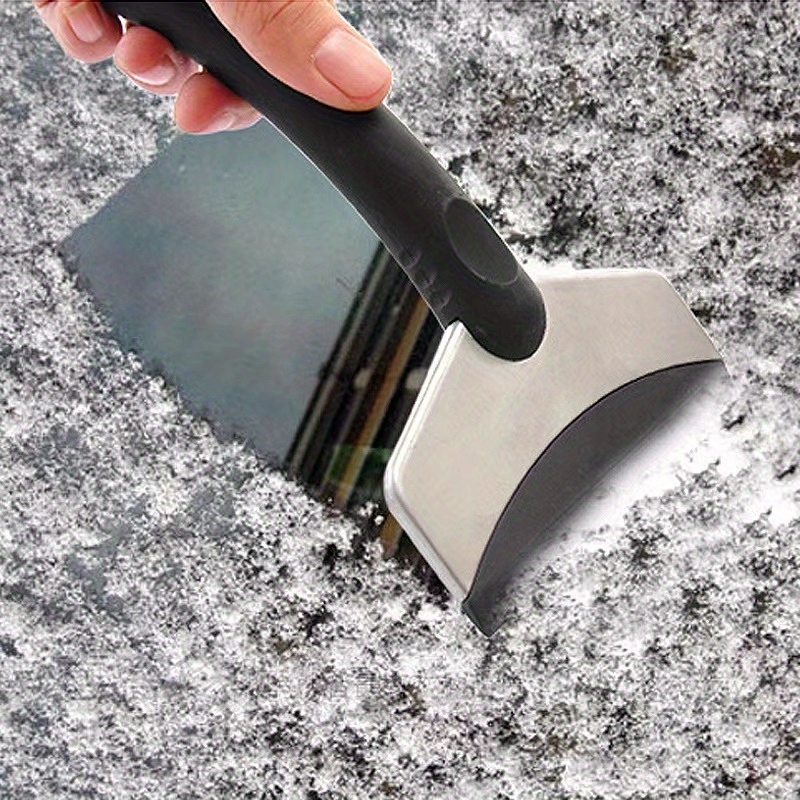 automobile snow shovel and ice scraper sturdy stainless steel windshield ice remover featuring an ergonomic handle   for winter driving suitable for cars and trucks Product details 3