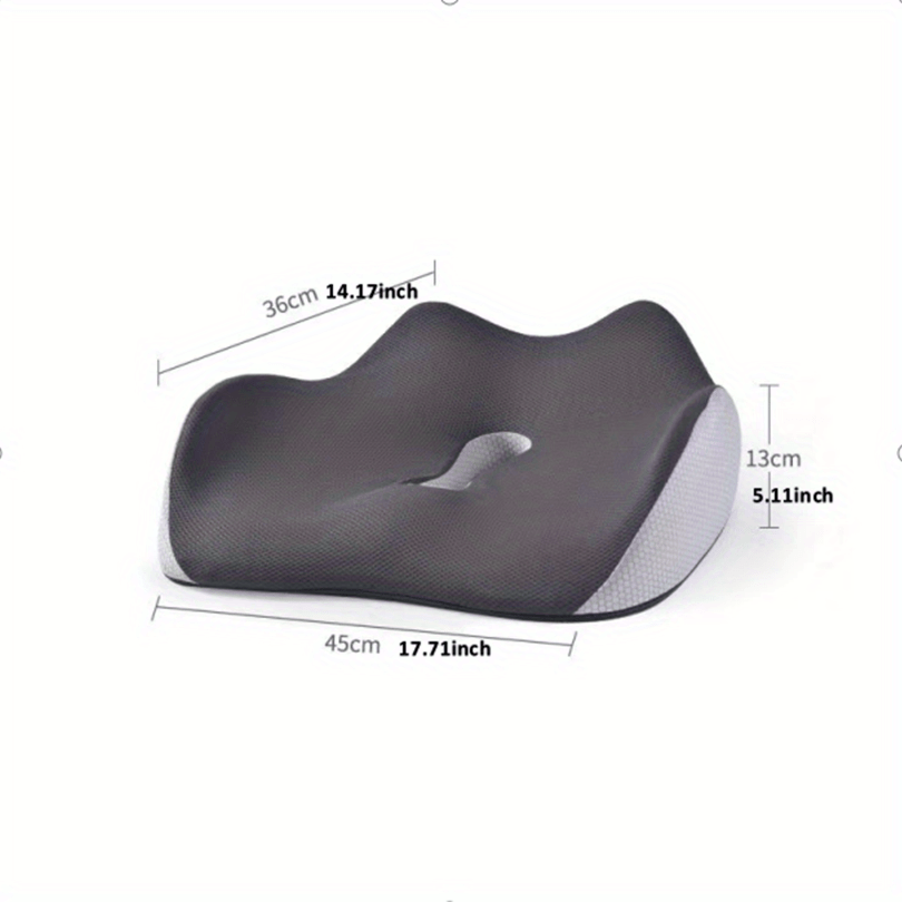 SUPPORT PLUS Gel Seat Cushion for Sciatica & Tailbone Pain Relief
