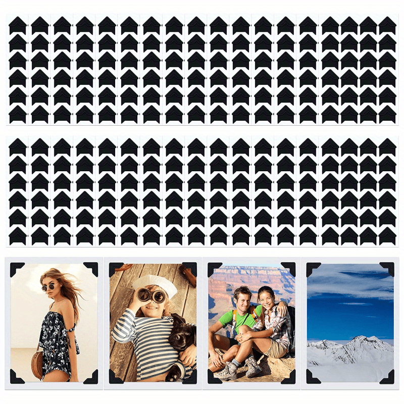 120pcs Self Adhesive Paper Photo Corner Stickers for Scrapbooking, Photo  Book, Personal Journal & Diary Adhesives (White)