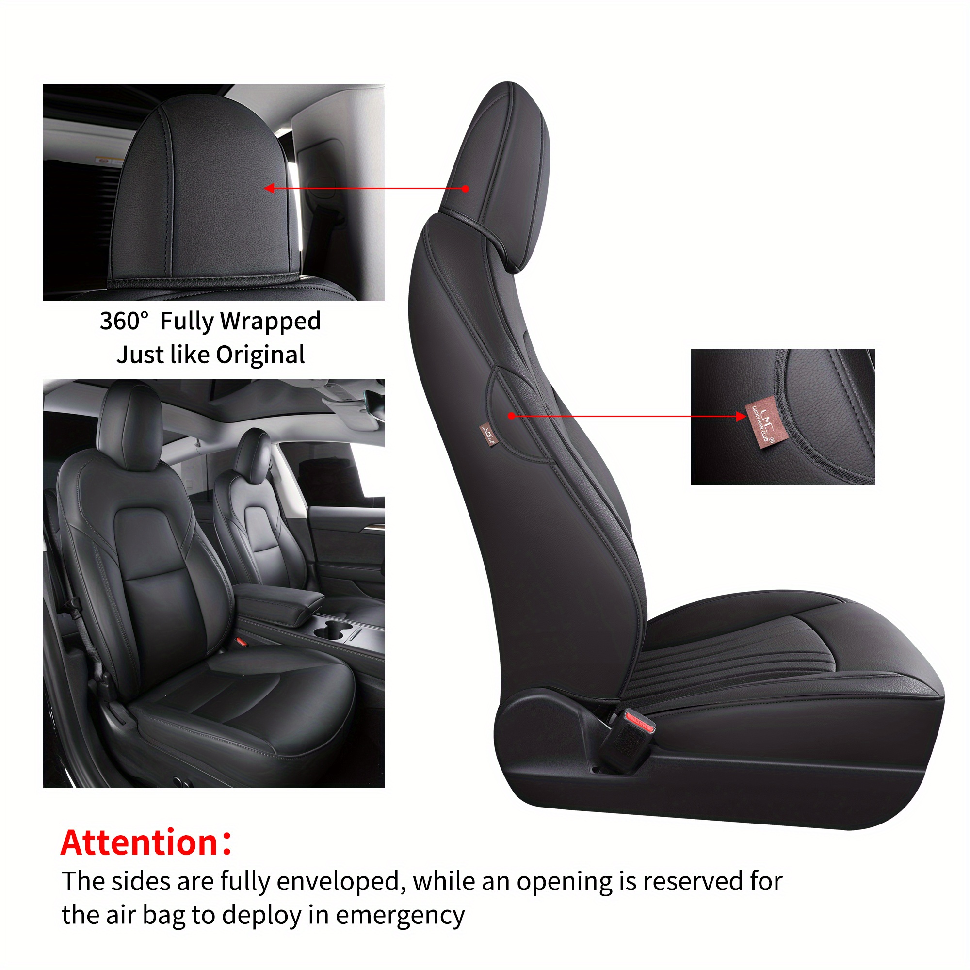  THINND Car Cover Seats Full Set for Tesla Model 3 2019