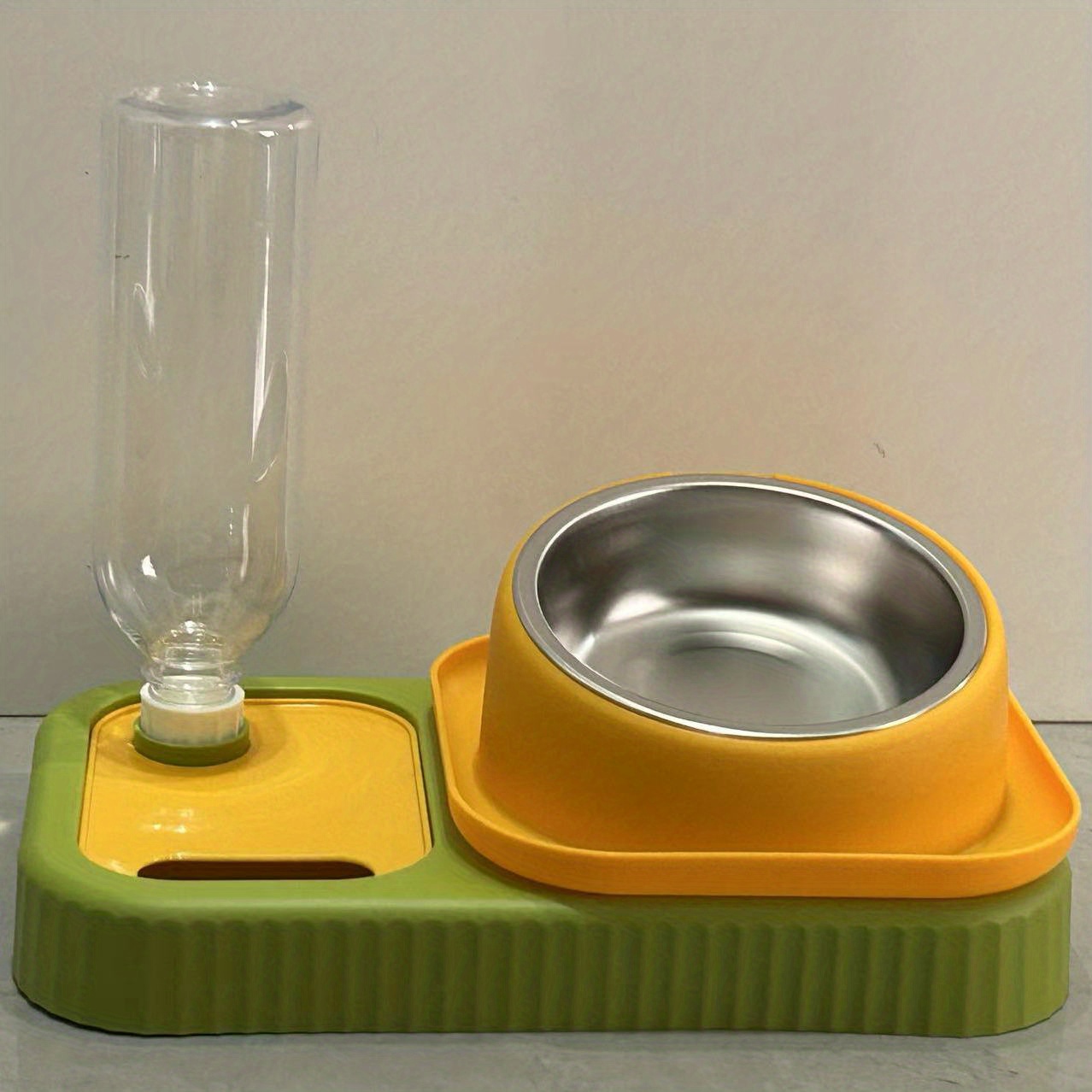 Slow Feeder Dog Double Bowls Stainless Steel 4 in 1 Food - Temu