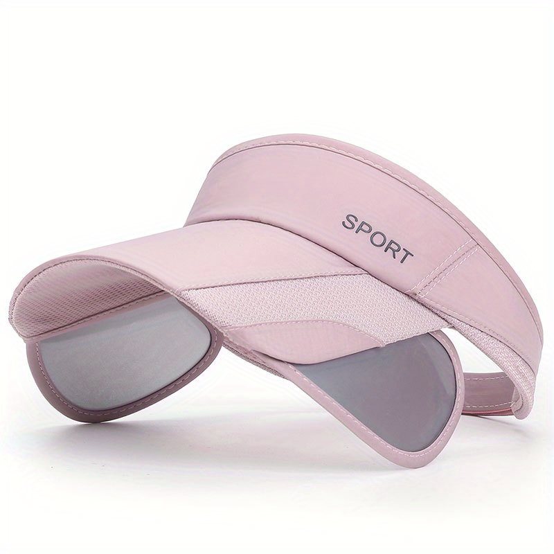 Summer Wide Brim UPF 50+ Sun Visor Golf Hats for Women Men Kids Pink 