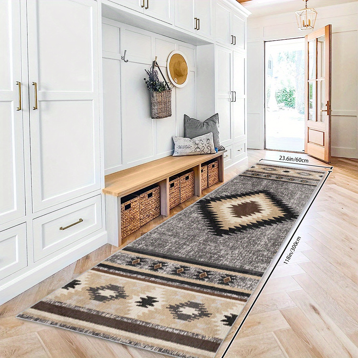 Transitional Moroccan Runner Rugs, Oriental Laundry Room Rugs