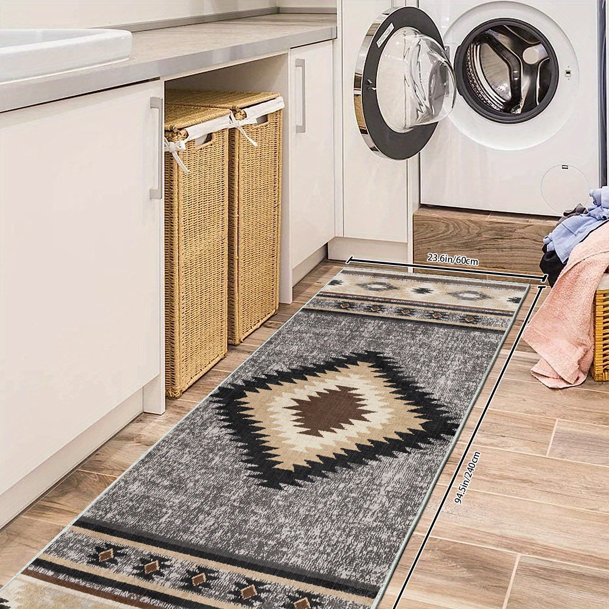 Transitional Moroccan Runner Rugs, Oriental Laundry Room Rugs