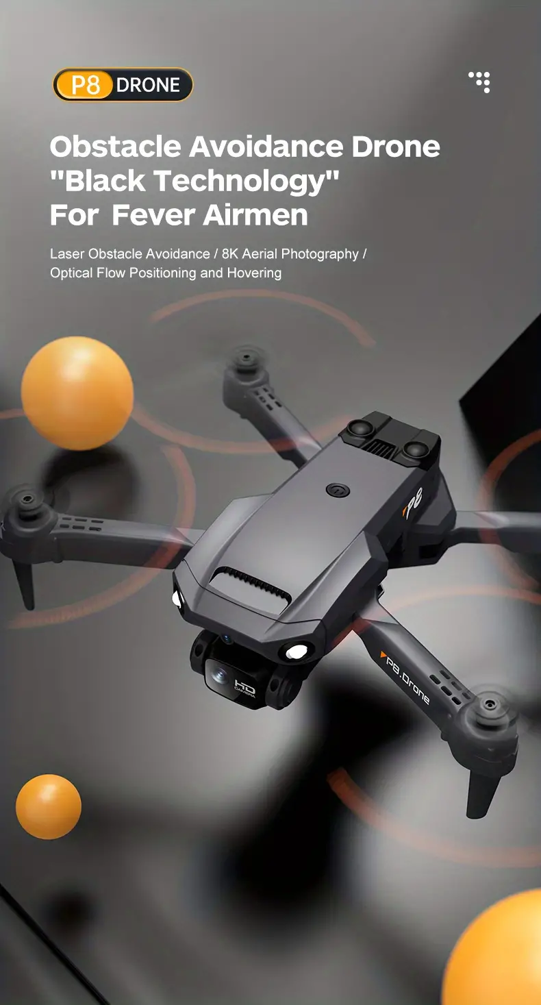 drone with dual camera intelligent obstacle avoidance optical flow positioning one key take off and landing folding design surrounding flight smart follow ideal gifts details 0