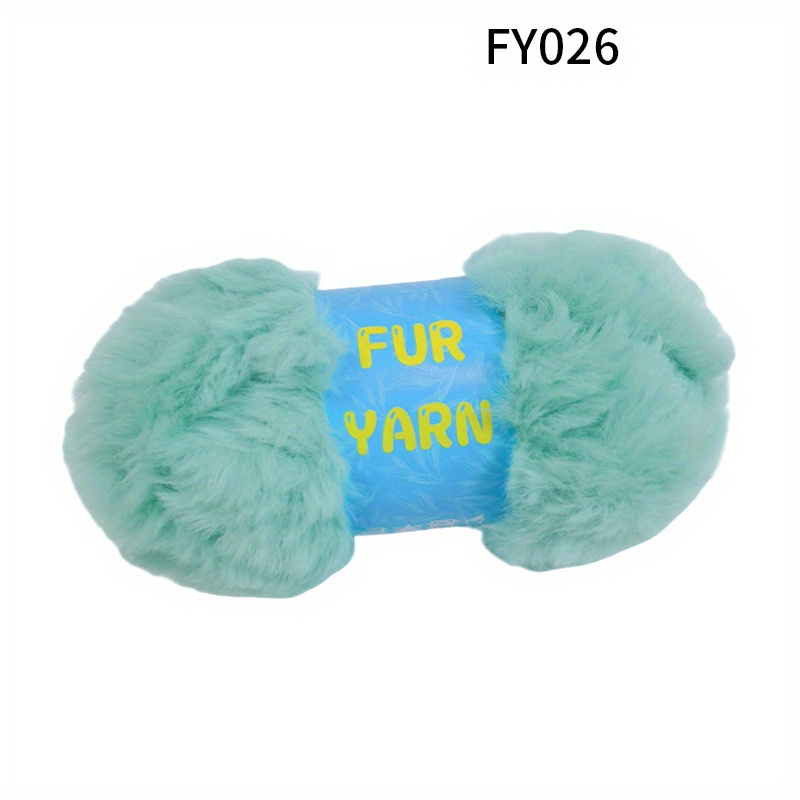 1 Soft Fluffy Yarn Faux Mink Fur Yarn For Diy Knitting And