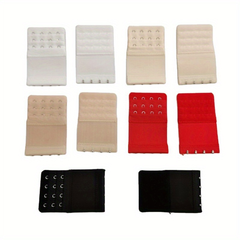 5pcs 4 Hooks Bra Strap Extenders Adjustable Bra Band Buckle Women's Accessories