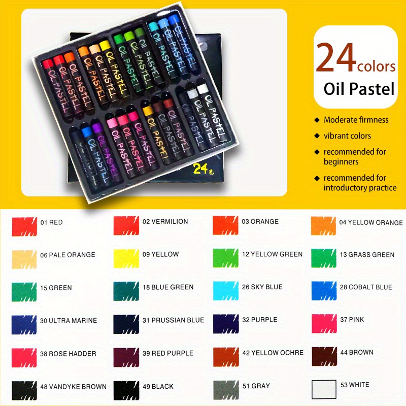 Oil Pastel Set Soft,multi Color Set Pastels For Artists,oil Painting  Supplies Set,oil Painting Stick,vibrant Oil Pastel Set, Great Blending And  Layering, Comes In Storage Case, Ideal For Art, Craft, Coloring And  Sketching,student