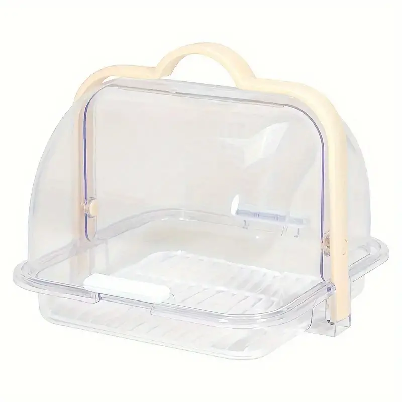 Transparent Plastic Reusable Flip Cake Reinforced Storage Box With Handle,  Portable Sealed Bread Storage Box, Airtight Storage Box Food Storage  Container,cake Containers Bread Keeper For Carrying And Storing, Kitchen  Accessories - Temu