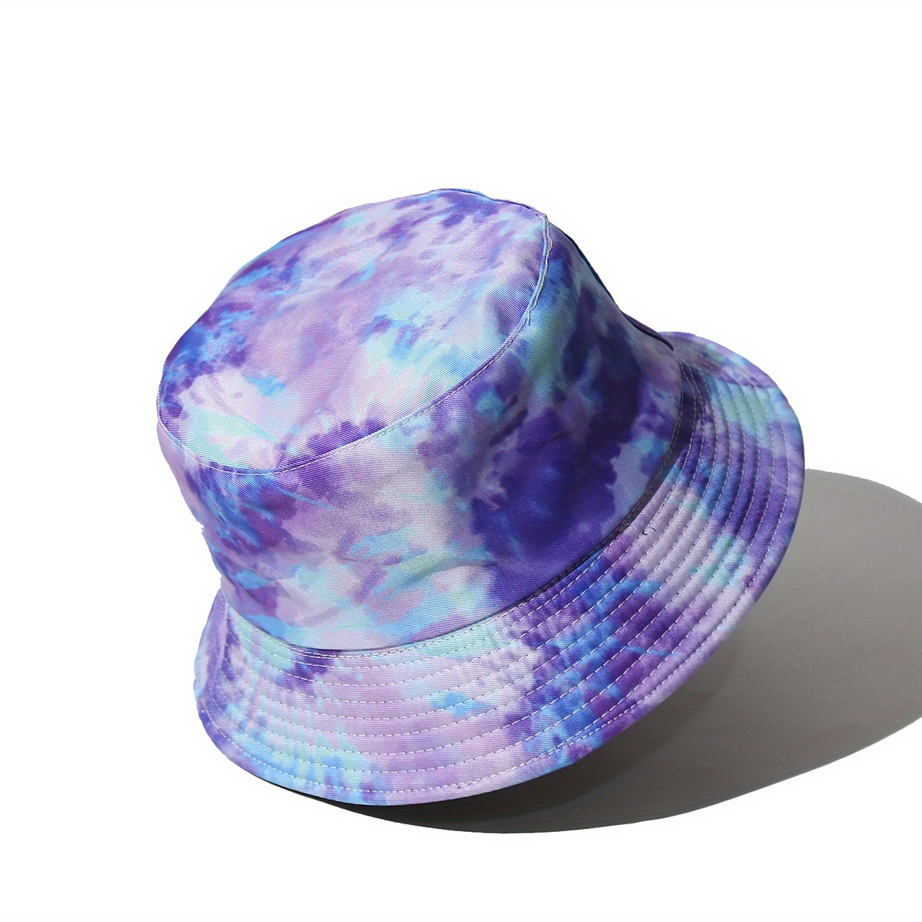 1pc Tie-dye Reversible Fisherman Hat, Printed Fisherman Cap Summer Printed Men's Outdoor Fisherman Hat European Fashion Casual Outdoor Travel Beach Hat Summer Bucket Hat