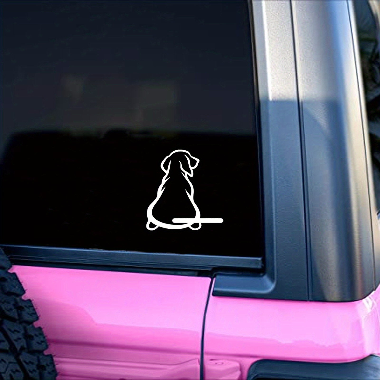 Dachshund Window Wagger Back Window Wiper Car Decal Large Doxie Wagging  Tail 