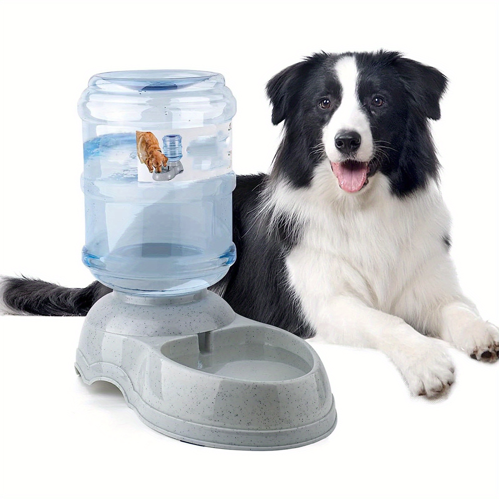  Dispensador de agua para perros, estación dispensadora de agua  para mascotas de 3 galones/11L para perros y gatos grandes, alimentador  automático por gravedad, fuente de bebida para perros de gran tamaño (