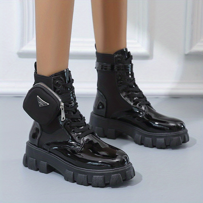 High fashion hot sale combat boots