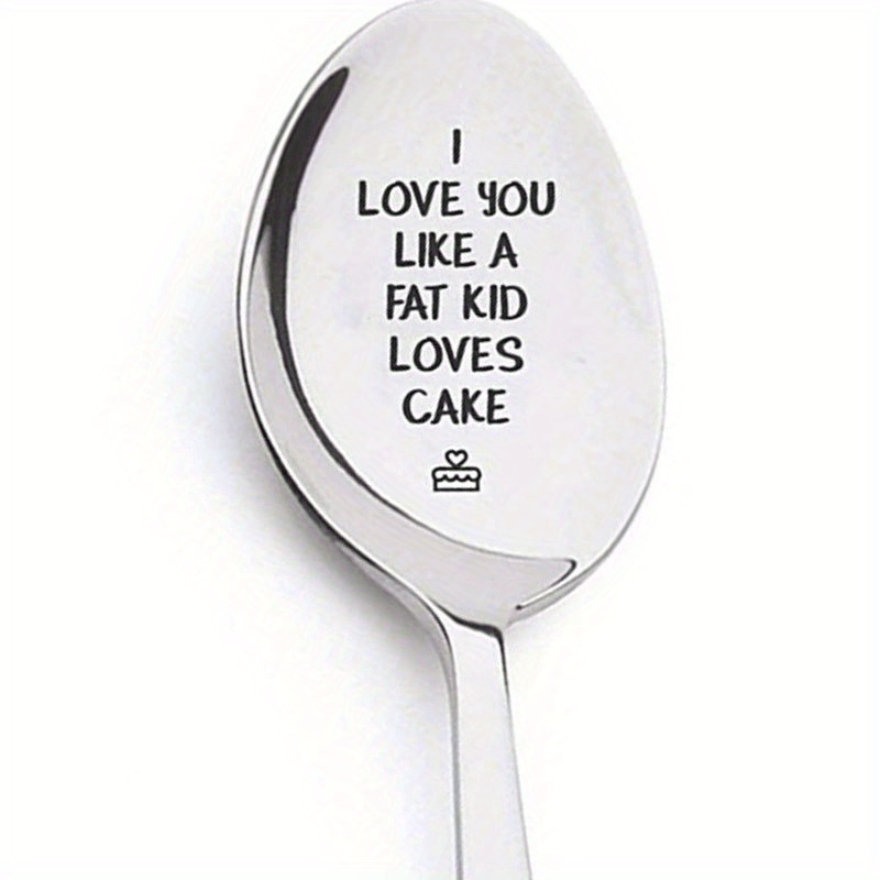 1pc Valentines Day Gift Stainless Steel Milk Coffee Spoons Love Letter Wedding Souvenirs Anniversary Gift For Girlfriend Boyfriend