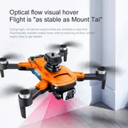 hd dual camera, rmg s99 drone hd dual camera hand gestures to take pictures or videos emergency stop one key take off and landing brushless motor optical flow positioning foldable electric adjustment camera angle four sided obstacle avoidance details 16