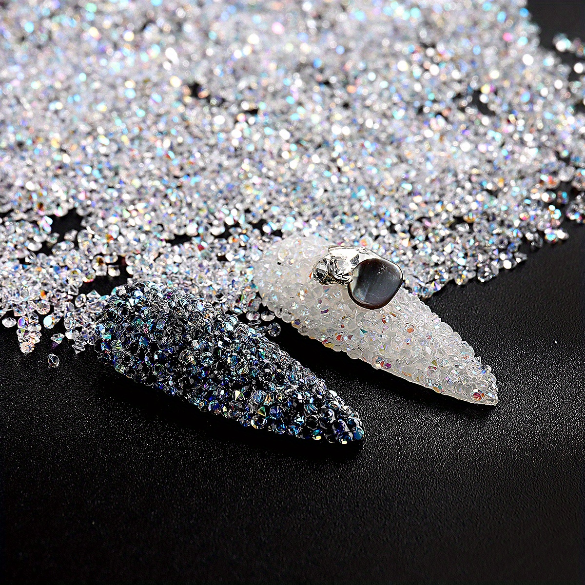 Beadsland Nail Beads Micro Pixie Rhinestones Caviar Nail Art
