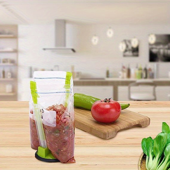 Baggy Rack Holder Food Prep Bag/plastic Freezer Bag Holder Temu