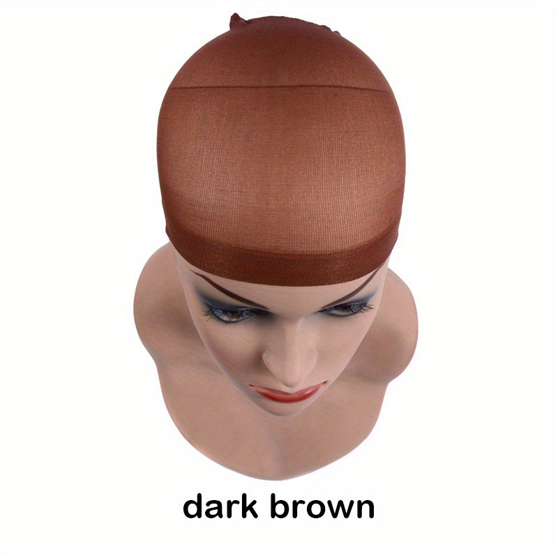 High Quality Wig Brown Wig Mesh Wig Elastic - Temu