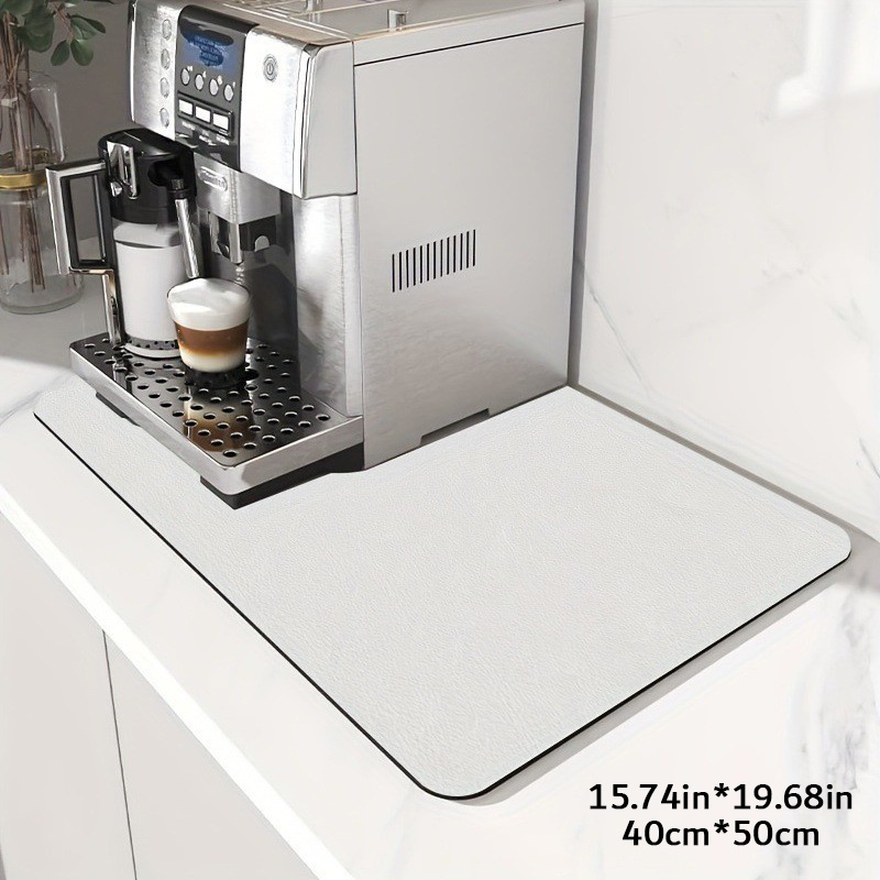 Coffee Mat Hide Stain Backed Absorbent Dish Drying Mat for Kitchen Counter  Bar Coffee Machine Accessories Espresso Coffe Mat